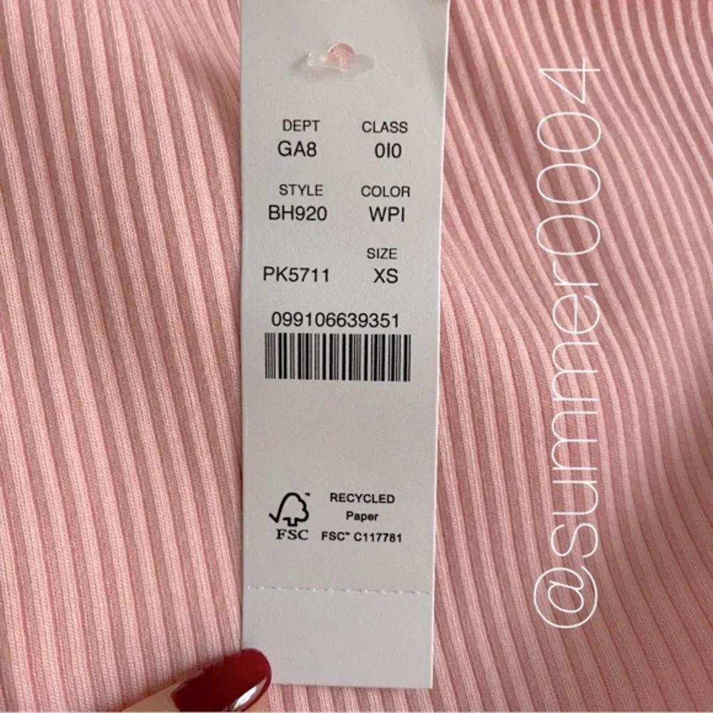 NWT J Crew One Shoulder Vintage Rib Warm Pink Top XS - Picture 5 of 6